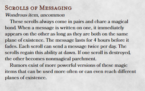 Scrolls of Messaging